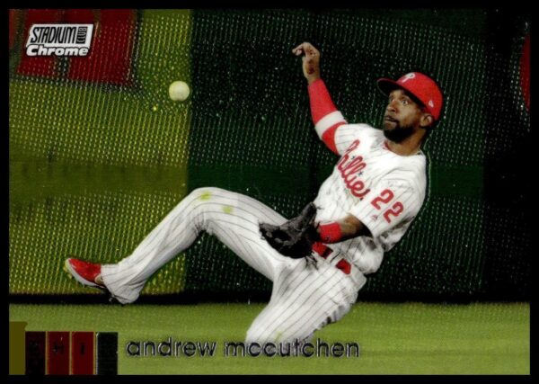 2020 Topps Stadium Club Chrome Andrew McCutchen #77 (Front)
