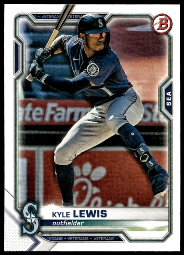 2021 Bowman Kyle Lewis Base Card 5x7 #48 (Front)