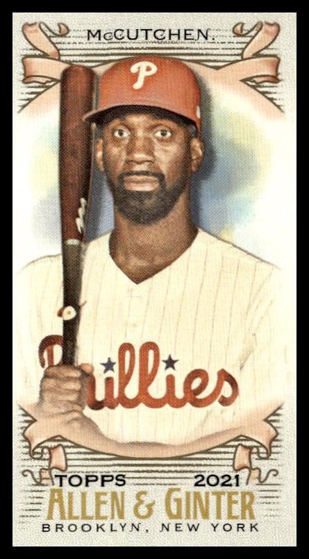 2021 Topps Allen & Ginter Andrew McCutchen Mini A & G Back #134 (Front)