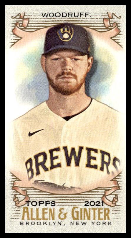 2021 Topps Allen & Ginter Brandon Woodruff Mini A & G Back #336 (Front)