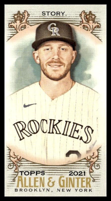 2021 Topps Allen & Ginter Trevor Story Mini A & G Back #128 (Front)