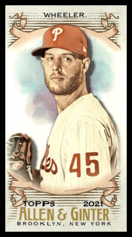 2021 Topps Allen & Ginter Zack Wheeler Mini #153 (Front)