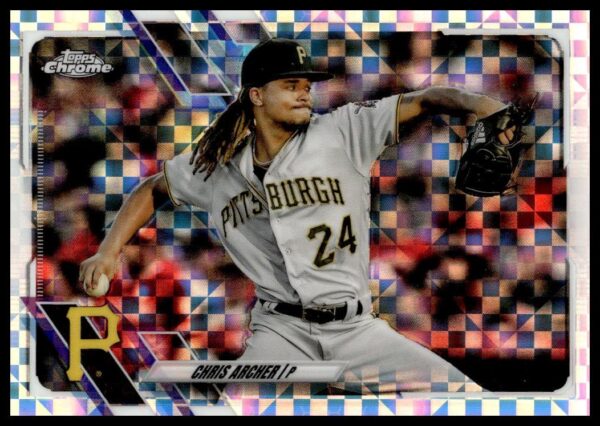 2021 Topps Chrome Chris Archer X-Fractor #188 (Front)