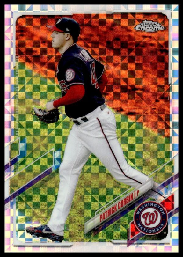 2021 Topps Chrome Patrick Corbin X-Fractor #32 (Front)