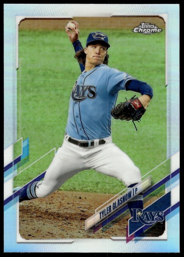 2021 Topps Chrome Tyler Glasnow Prism Refractor #129 (Front)