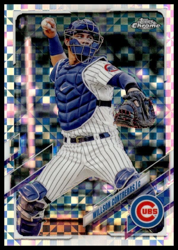 2021 Topps Chrome Willson Contreras X-Fractor #52 (Front)