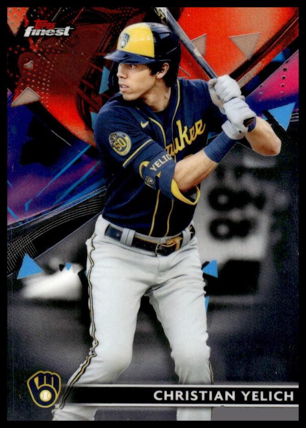 2021 Topps Finest Christian Yelich #88 (Front)