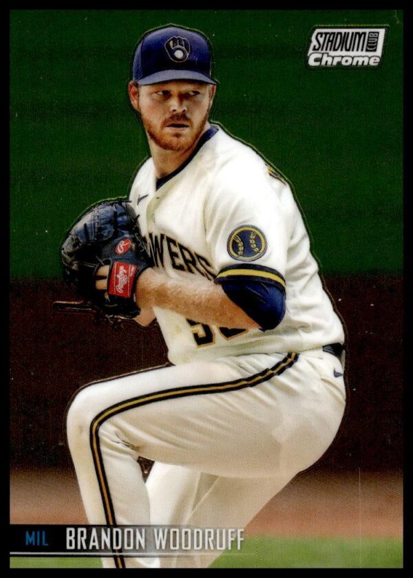2021 Topps Stadium Club Chrome Brandon Woodruff #88 (Front)