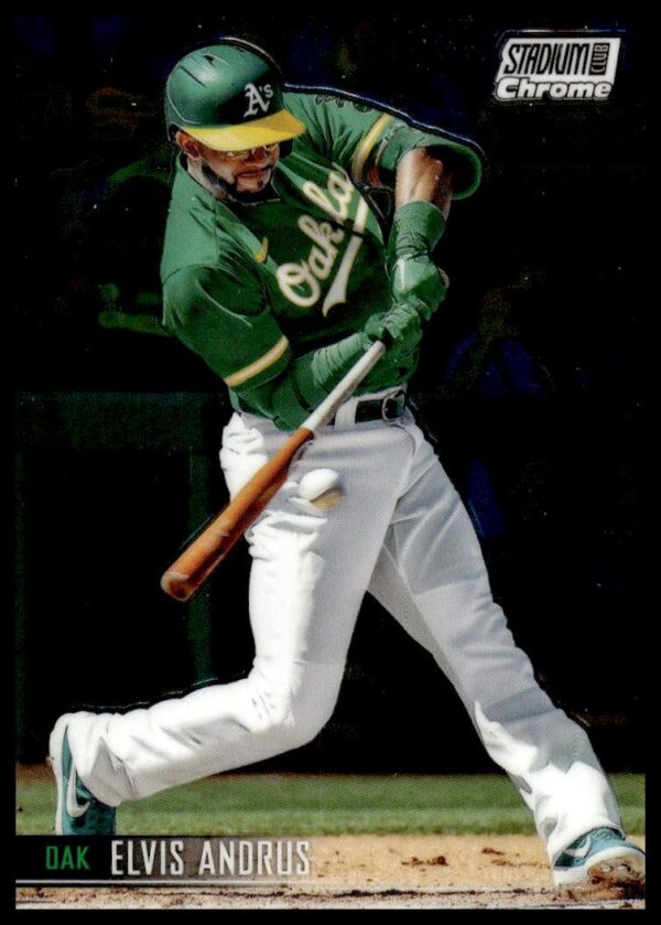 2021 Topps Stadium Club Chrome Elvis Andrus #129 (Front)