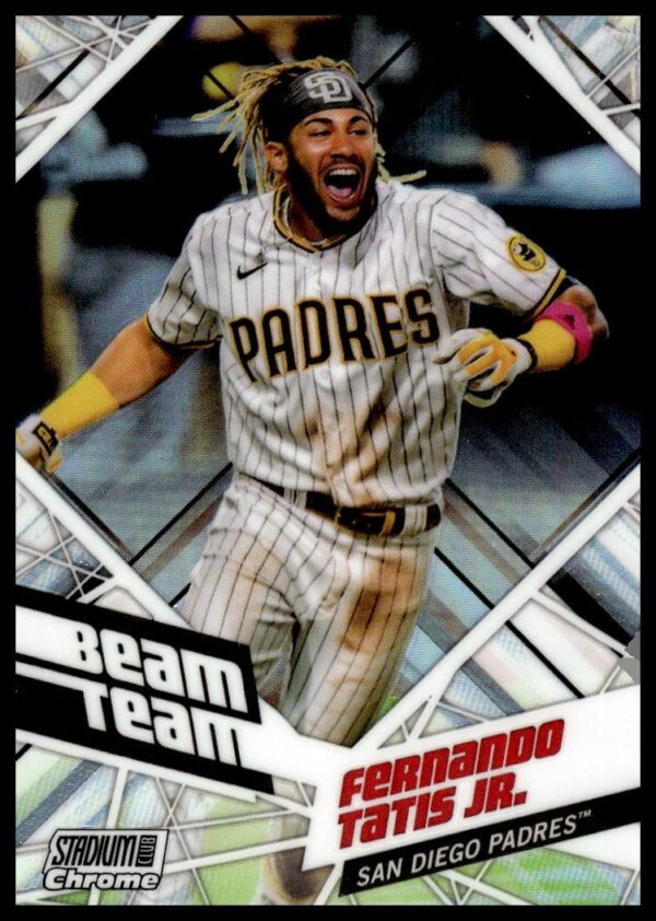 2021 Topps Stadium Club Chrome Fernando Tatis Jr. Beam Team #BTC-15 (Front)