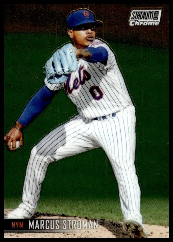 2021 Topps Stadium Club Chrome Marcus Stroman #48 (Front)