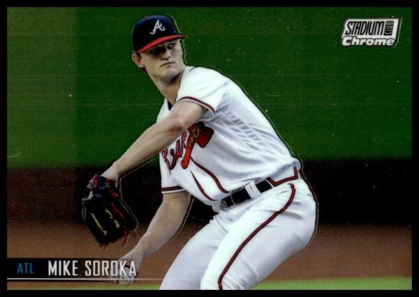 2021 Topps Stadium Club Chrome Mike Soroka #73 (Front)