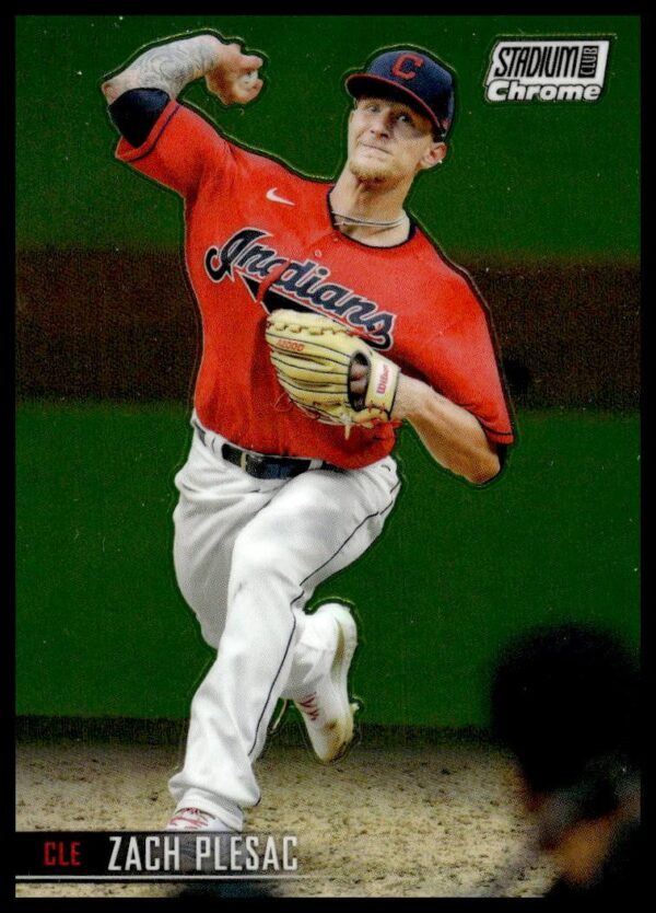 2021 Topps Stadium Club Chrome Zach Plesac #29 (Front)