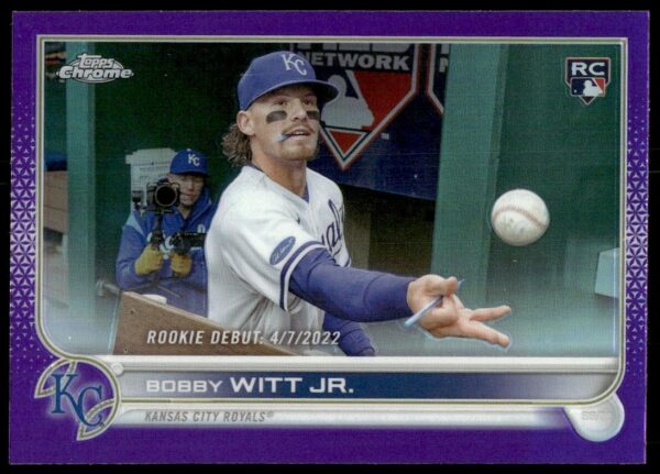 2022 Topps Chrome Update Bobby Witt Jr. Purple Prism Refractor #USC176 (Front)