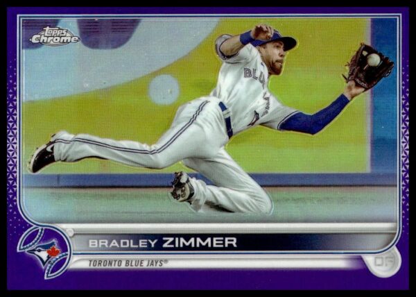 2022 Topps Chrome Update Bradley Zimmer Purple Refractor #USC170 (Front)