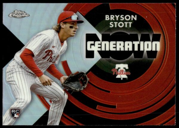 2022 Topps Chrome Update Bryson Stott Generation Now #GN-66 (Front)