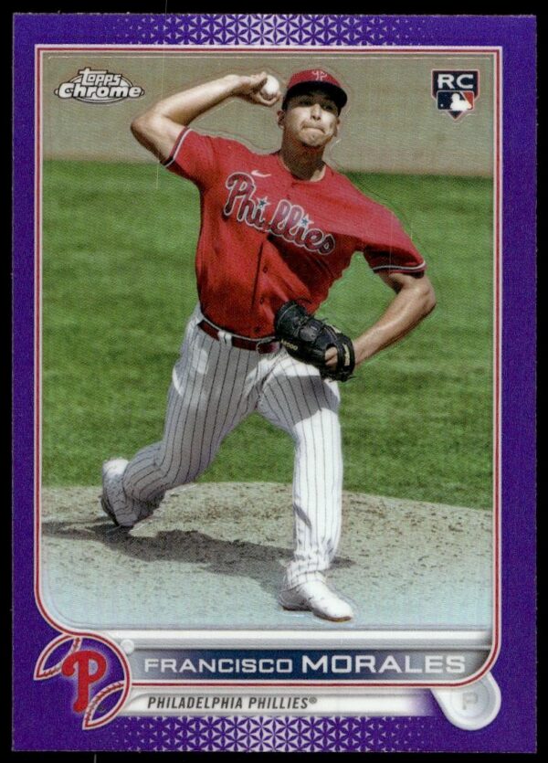 2022 Topps Chrome Update Francisco Morales Purple Prism Refractor #USC168 (Front)