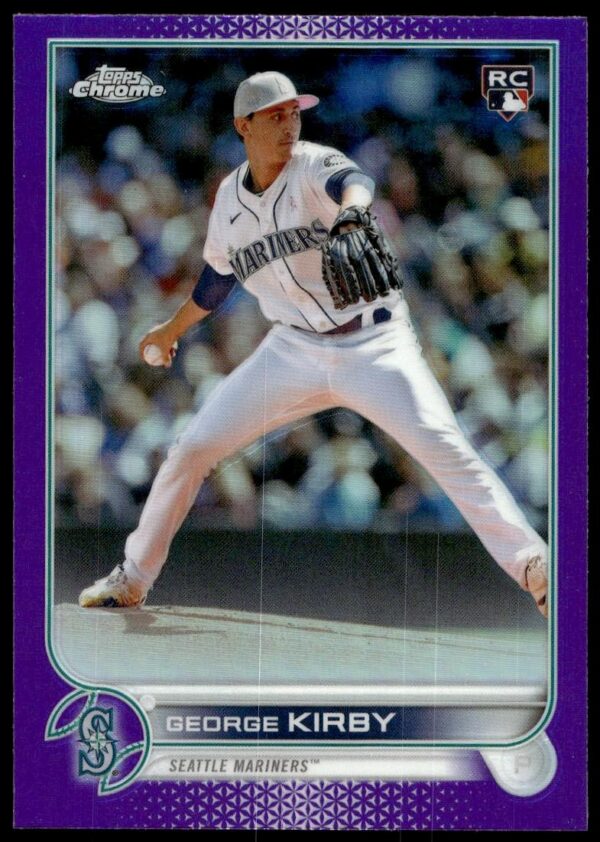 2022 Topps Chrome Update George Kirby Purple Prism Refractor #USC138 (Front)