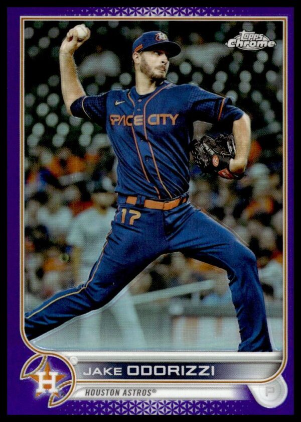 2022 Topps Chrome Update Jake Odorizzi Purple Refractor #USC53 (Front)
