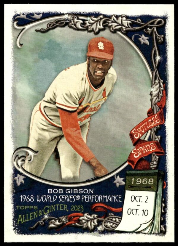 2023 Topps Allen & Ginter Bob Gibson Spotless Spans #SS-3 (Front)