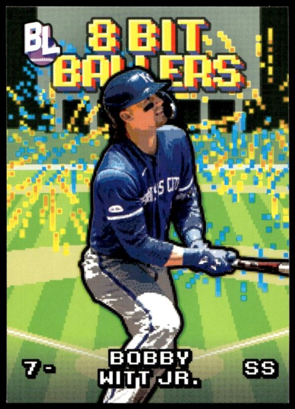 2023 Topps Big League Bobby Witt Jr. 8 Bit Ballers #8B-11 (Front)