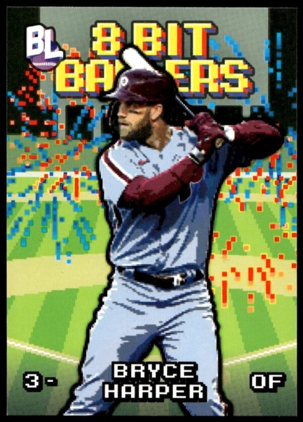 2023 Topps Big League Bryce Harper 8 Bit Ballers #8B-14 (Front)