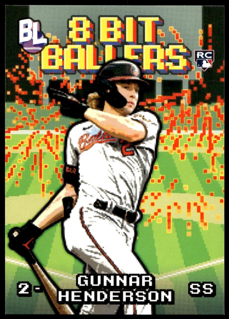 2023 Topps Big League Gunnar Henderson 8 Bit Ballers #8B-9 (Front)