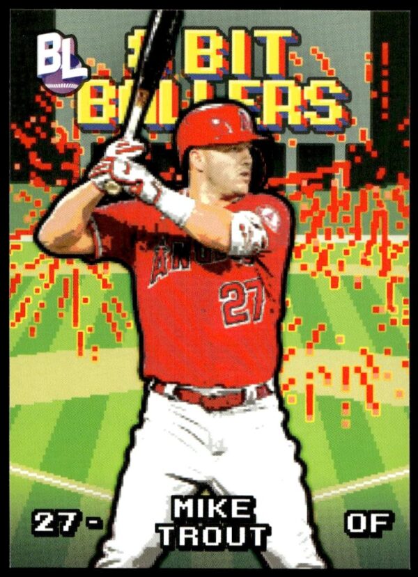 2023 Topps Big League Mike Trout 8 Bit Ballers #8B-2 (Front)