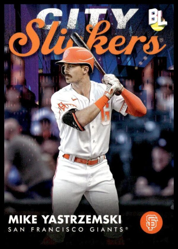 2023 Topps Big League Mike Yastrzemski City Slickers #CS-20 (Front)