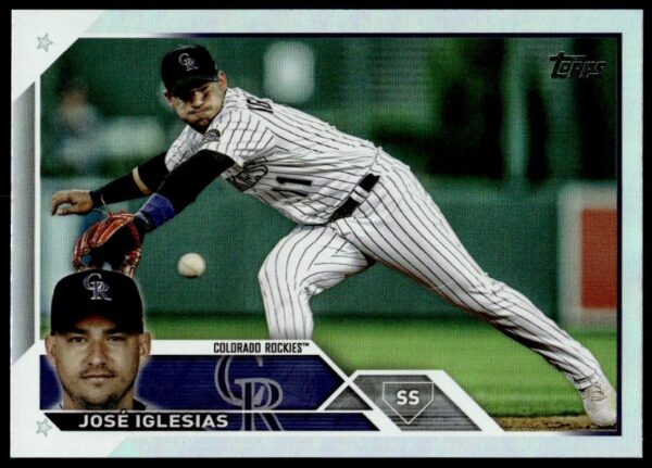 2023 Topps Series 2 José Iglesias Rainbow Foil #653 (Front)