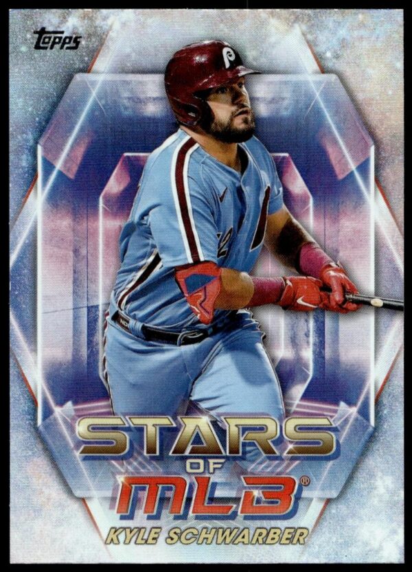 2023 Topps Series 2 Kyle Schwarber Stars of MLB #SMLB-53 (Front)