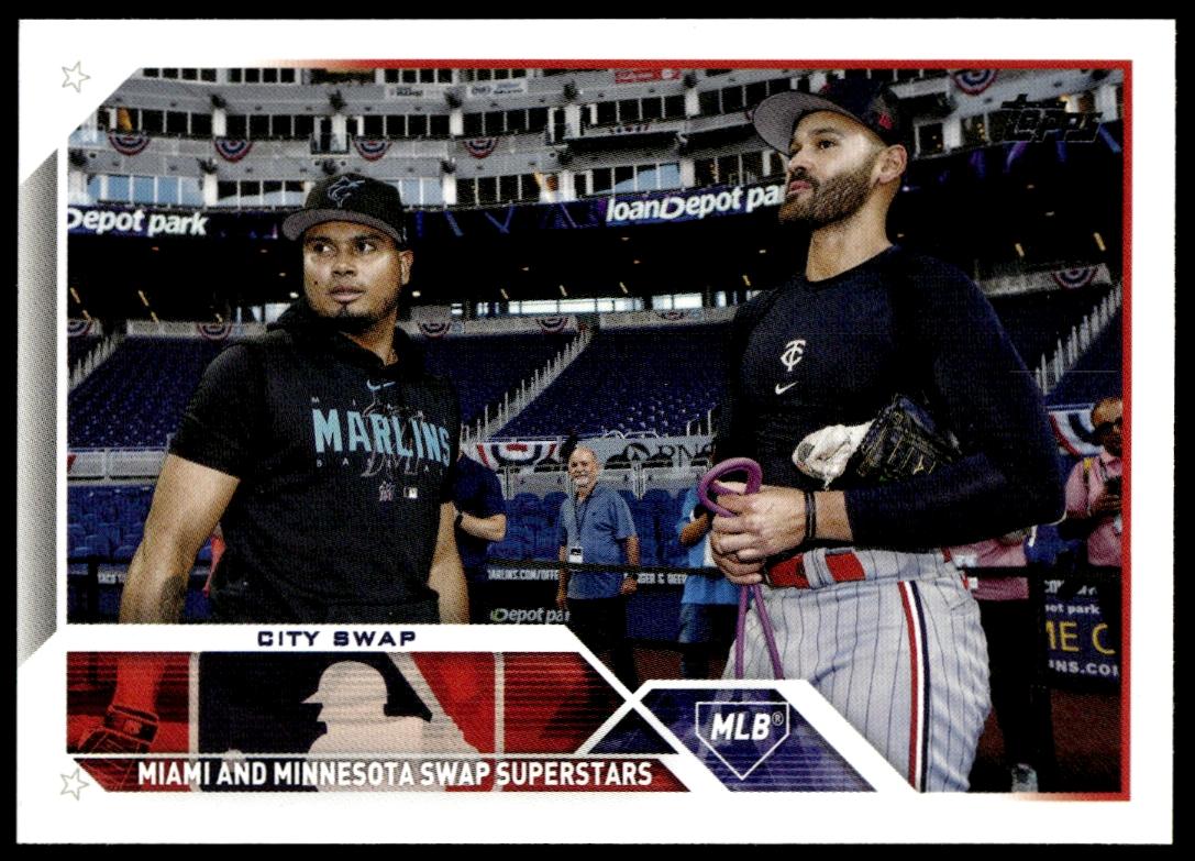2023 Topps Update City Swap (Luis Arraez / Pablo Lopez) #US302 (Front)