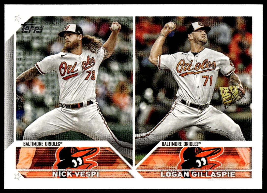 2023 Topps Update Nick Vespi / Logan Gillaspie #US322 (Front)