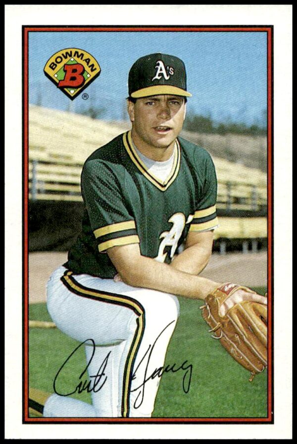 1989 Bowman Curt Young #184 (Front)