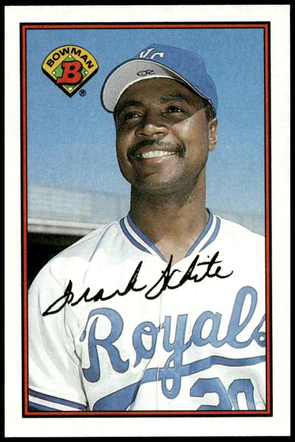 1989 Bowman Frank White #122 (Front)