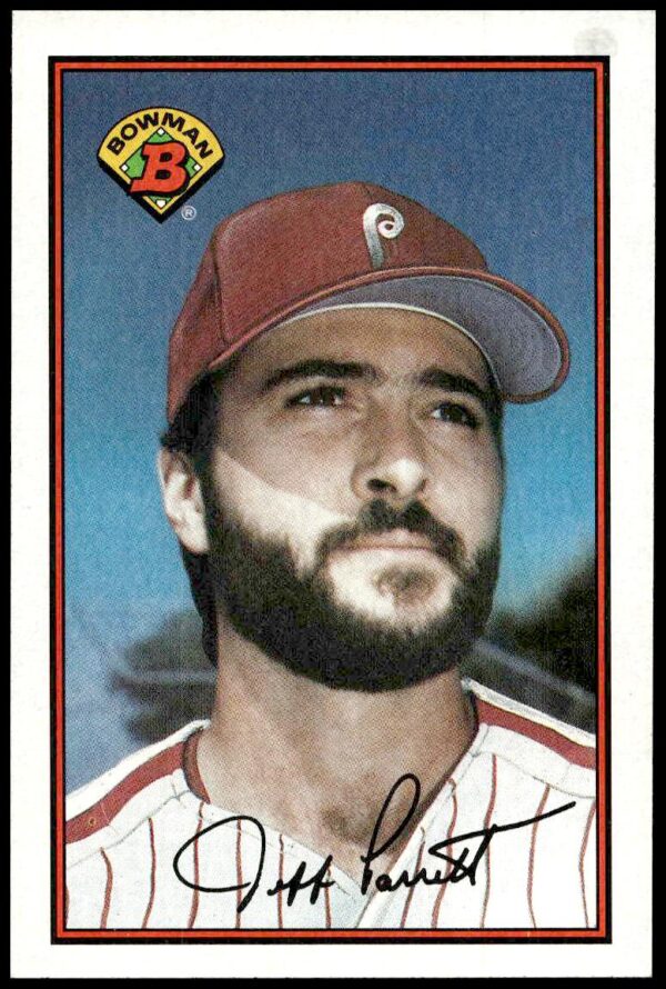 1989 Bowman Jeff Parrett #390 (Front)