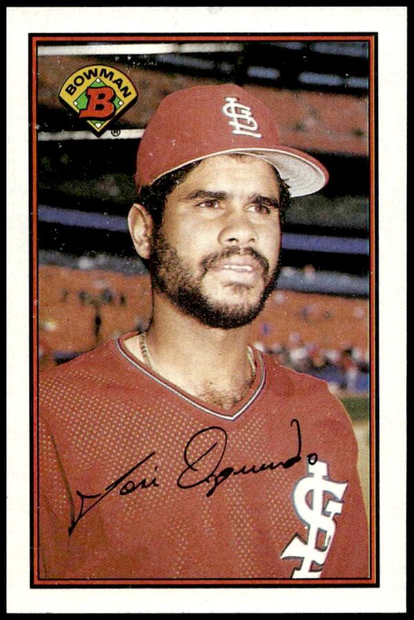 1989 Bowman Jose Oquendo #438 (Front)
