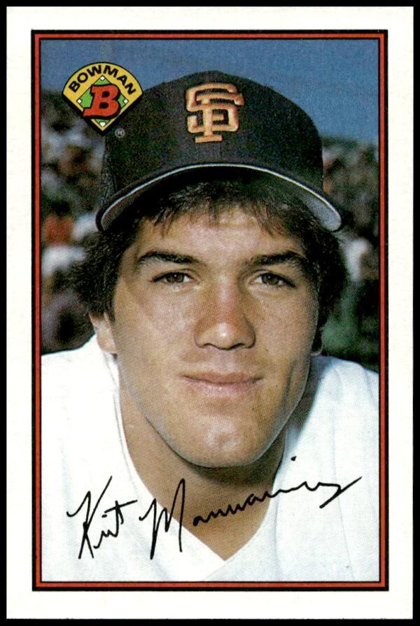 1989 Bowman Kirt Manwaring #469 (Front)