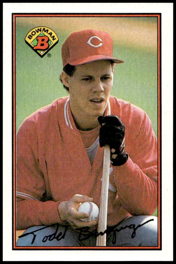 1989 Bowman Todd Benzinger #312 (Front)