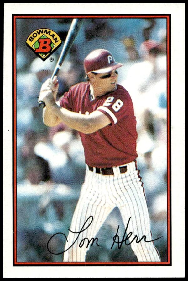 1989 Bowman Tom Herr #403 (Front)