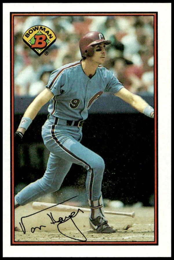 1989 Bowman Von Hayes #406 (Front)