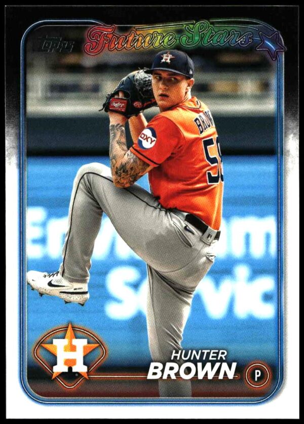 2024 Topps Series 1 Hunter Brown #30 (Front)