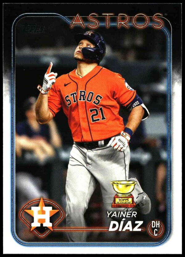 2024 Topps Series 1 Yainer Díaz #77 (Front)