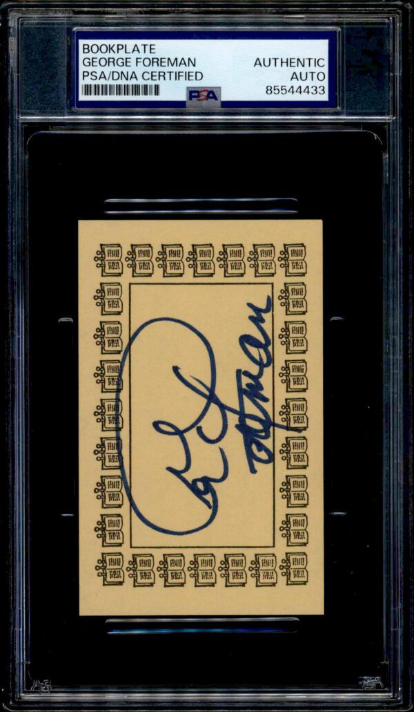 George Foreman Book Plate # (Front)