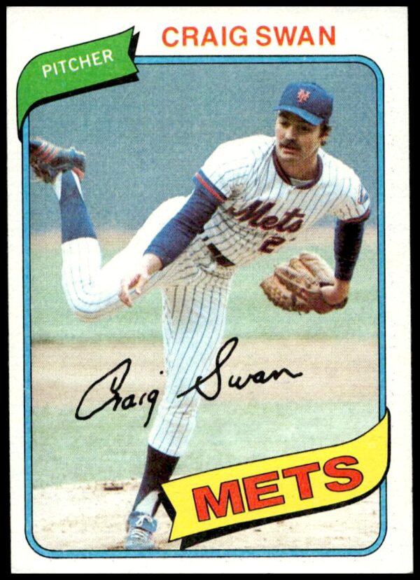 1980 Topps Craig Swan #8 (Front)