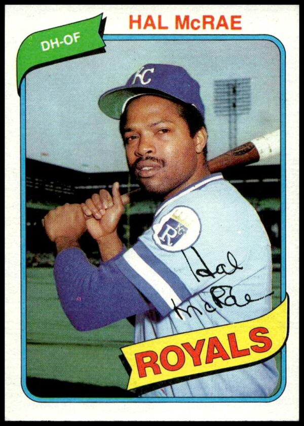 1980 Topps Hal McRae #185 (Front)