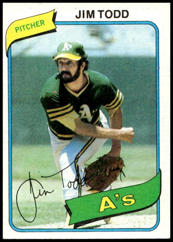 1980 Topps Jim Todd #629 (Front)