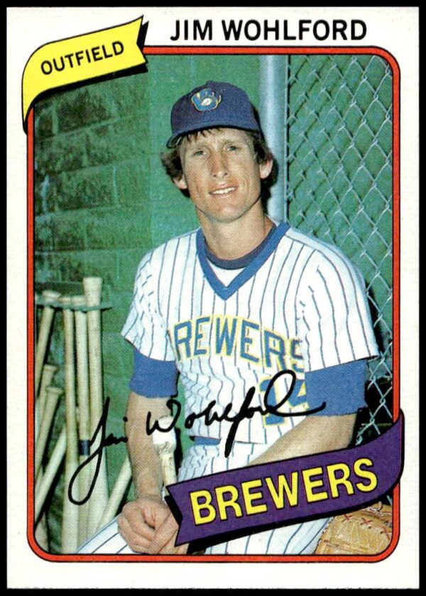 1980 Topps Jim Wohlford #448 (Front)