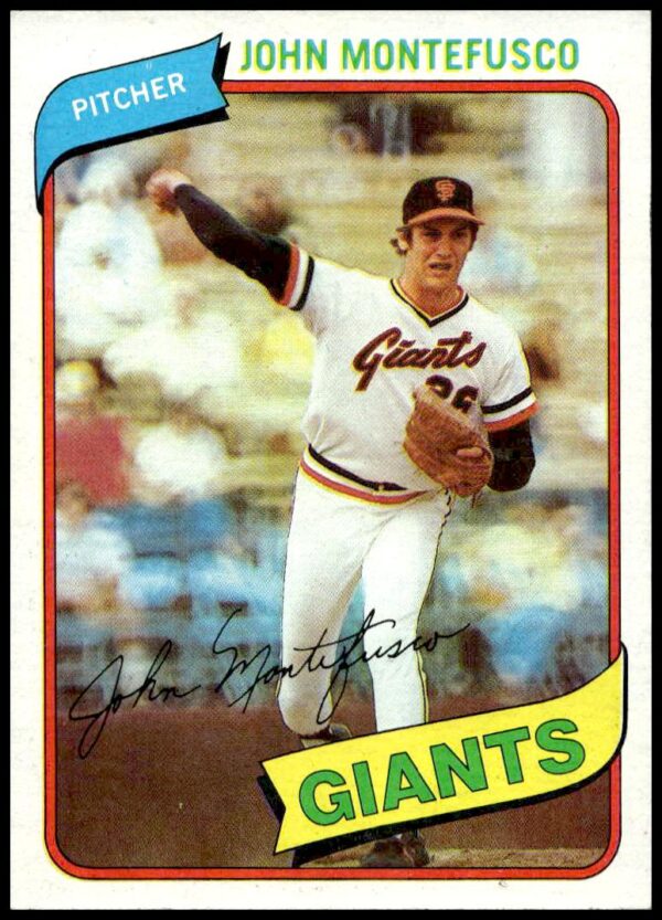 1980 Topps John Montefusco #195 (Front)