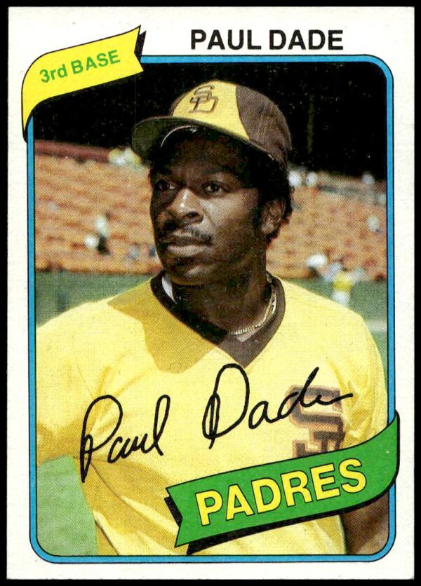 1980 Topps Paul Dade #254 (Front)